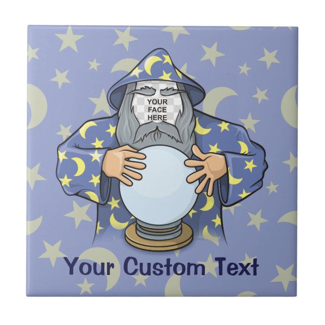 Wizard with your face tile (Front)