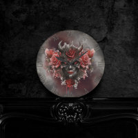 Wizardry | Dark Horned Demon with Glowing Red Eyes