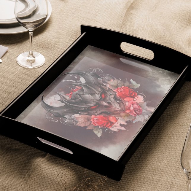 Wizardry | Red Eyed Smoky Demon Beast with Roses Tissue Paper (Creator Uploaded)