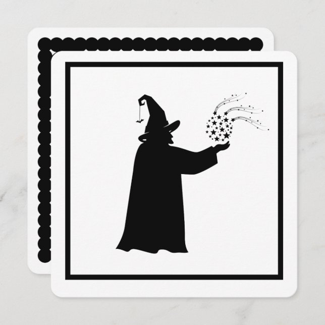 Wizard's Ball Halloween Party Invitation (Front/Back)