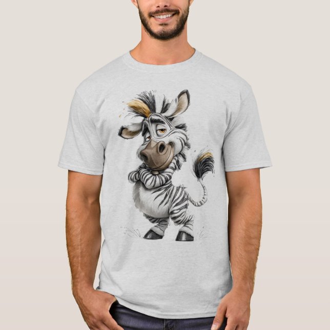 wjhimsical Zebra T-Shirt (Front)