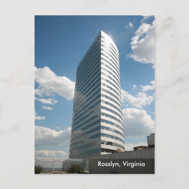 WJLA-TV Building in Rosslyn, Virginia Postcard (Front)