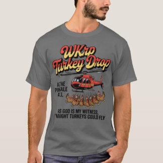 WKRP Turkey Drop Funny Thanksgiving T-Shirt