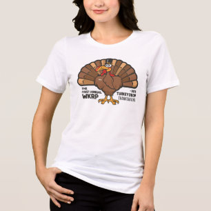 WKRP Turkey Drop  Tri-Blend Shirt