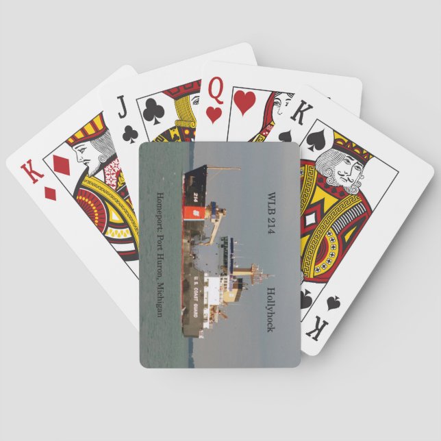 WLB 214 Hollyhock playing cards (Back)