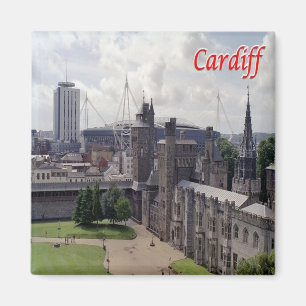 WLS016 CARDIFF, Wales, Europe, Fridge Magnet