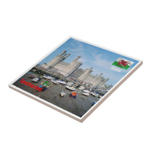 WLS018 CAERNARFON CASTLE, Wales, Europe, Tile