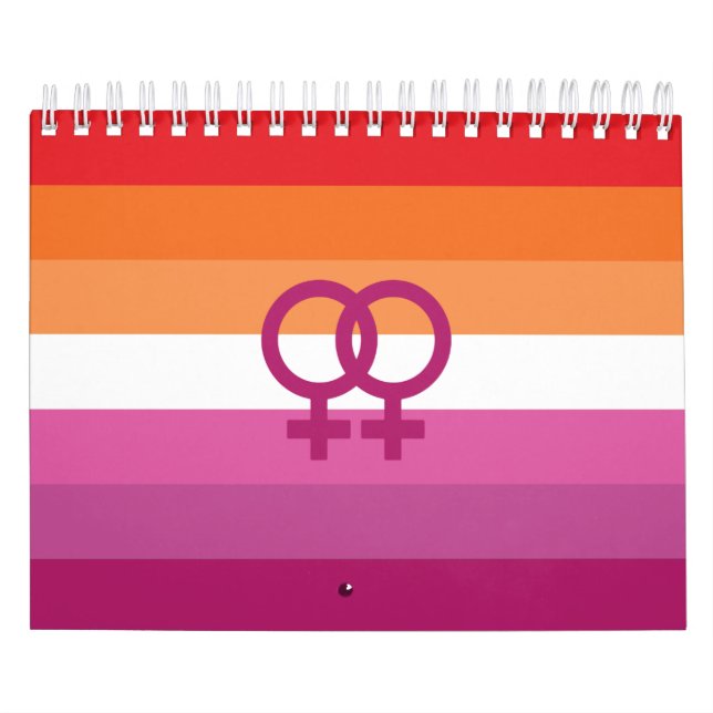 WLW Lesbian Pride Flag Calendar (Cover)