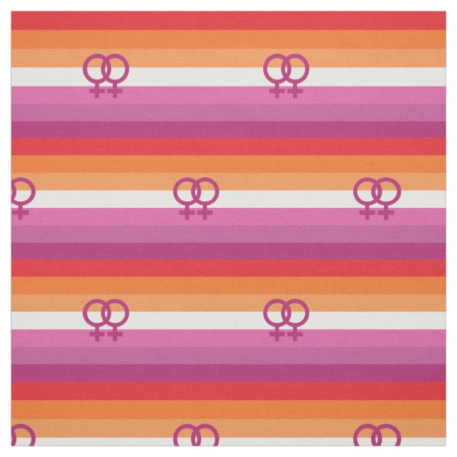 WLW Lesbian Pride Flag Fabric (Swatch)