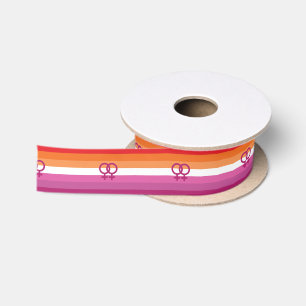 WLW Lesbian Pride Flag Satin Ribbon