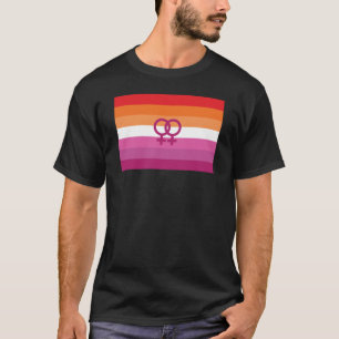 WLW Lesbian Pride Flag (Sunset) T-Shirt