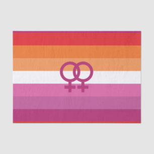 WLW Lesbian Pride Flag Tissue Paper