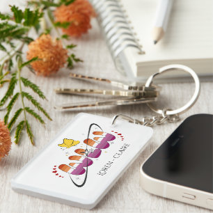 WLW Sunset Lesbian Flag Butterfly Acrylic Keychain
