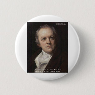 Wm Blake "Seeing Trees" Wisdom Quote Gifts 2 Inch Round Button