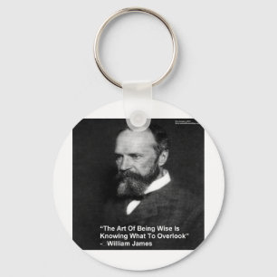 Wm James "Being Wise" Quote Gifts Cards Mugs Etc Keychain
