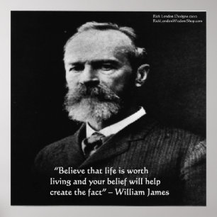 Wm James "Value Of Life" Poster by Rick London