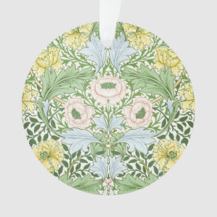 Wm Morris Myrtle Floral Art Nouveau Bright Ornament
