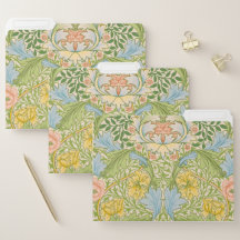 Wm Morris Myrtle Floral Art Nouveau Pastel