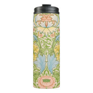 Wm Morris Myrtle Floral Art Nouveau Pastel Thermal Tumbler