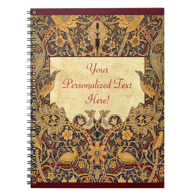 Wm Morris Pre-Raphaelite Customizable Notebook (Front)