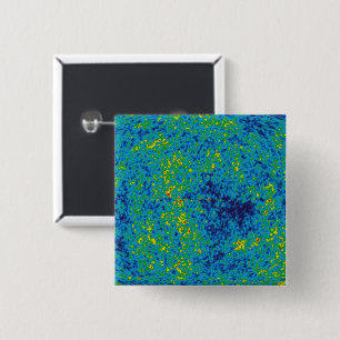 WMAP Microwave Anisotropy Probe Universe Map 2 Inch Square Button