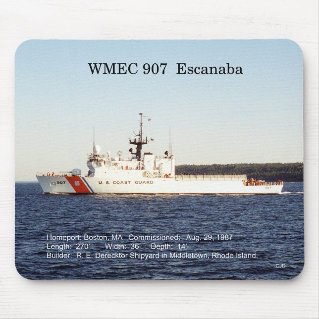 WMEC 907 Escanaba mousepad (Front)
