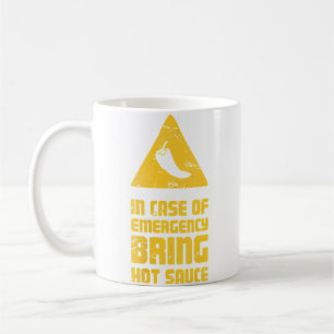 Wo Hot Spicy Food Emergency Chili Funny Pepper Sau Coffee Mug