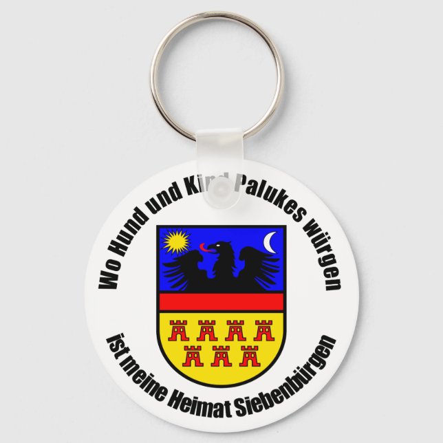 Wo Hund und Kind Palukes würgen... Keychain (Front)