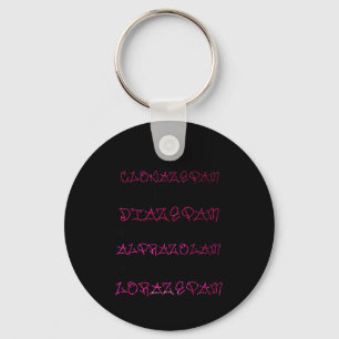 Woah Black Betty Clonazepam Woah Black Betty Diaze Keychain