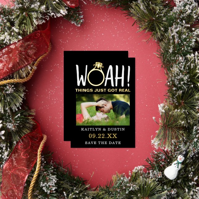 Woah Modern Photo Save The Date Real (Insitu)