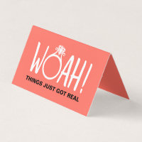 Woah Save the Date Photo Card