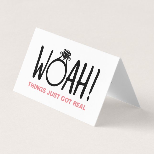Woah Save the Date Photo Card (Front)