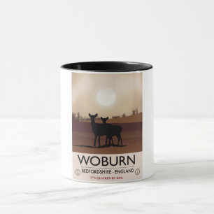 Woburn - Bedfordshire Vintage style travel poster. Mug