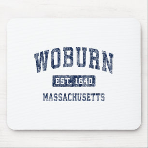 Woburn Machusetts Ma Vintage Established Premium T Mouse Pad