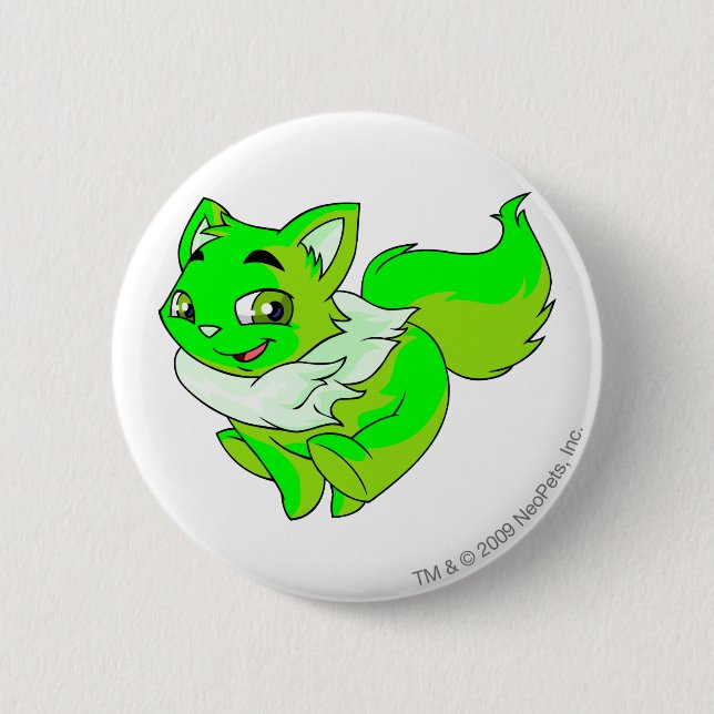 Wocky Glowing 2 Inch Round Button (Front)