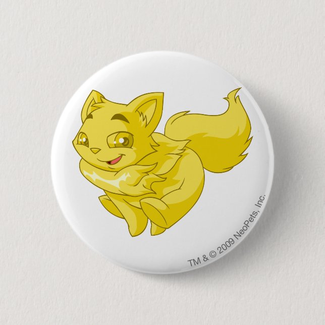 Wocky Gold 2 Inch Round Button (Front)