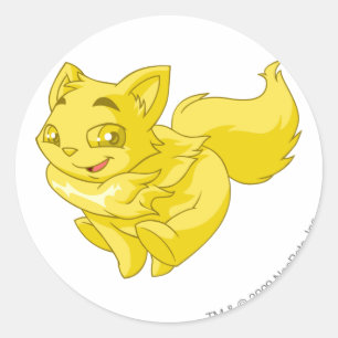 Wocky Gold Classic Round Sticker