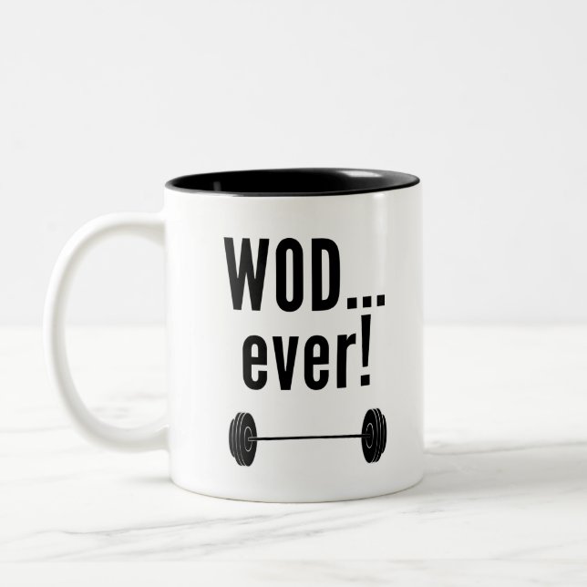 WODever! - Crossfit-Inspired Novelty Gifts Two-Tone Coffee Mug (Left)