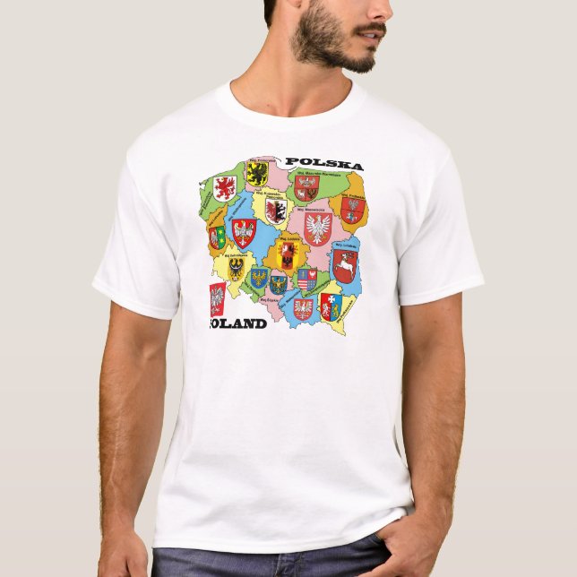 Wojewodztwa Polski_mapa T-Shirt (Front)
