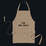WOK THE HECK? STANDARD APRON<br><div class="desc">Wok with Yan saying. Cooking,  apron.</div>