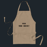 WOK THE HECK? STANDARD APRON<br><div class="desc">Wok with Yan saying. Cooking,  apron.</div>