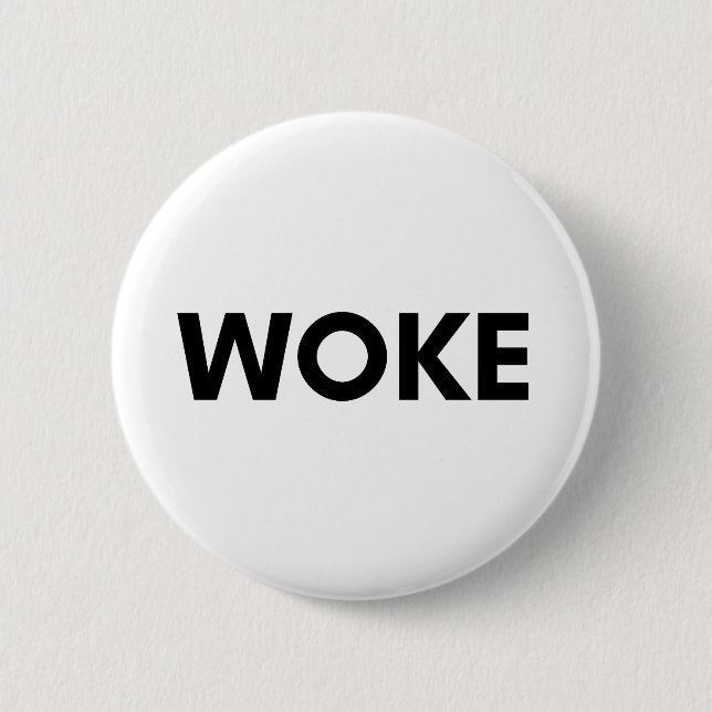 woke 2 inch round button (Front)