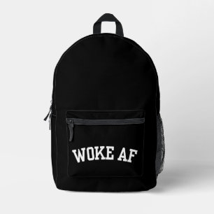 Woke AF Printed Backpack
