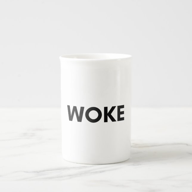woke bone china mug (Front)