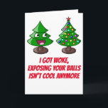 WOKE CHRISTMAS, EXPOSING BALLS HOLIDAY CARD<br><div class="desc">WOKE CHRISTMAS,  EXPOSING BALLS</div>