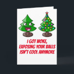 WOKE CHRISTMAS, EXPOSING BALLS HOLIDAY CARD<br><div class="desc">WOKE CHRISTMAS,  EXPOSING BALLS</div>