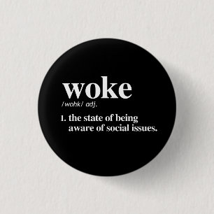 Woke Definition 1 Inch Round Button