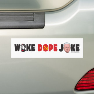 Woke Dope Joke Bumper Sticker