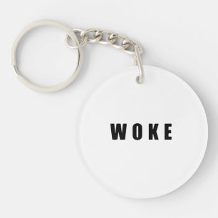 "WOKE" (Double-Sided) Keychain