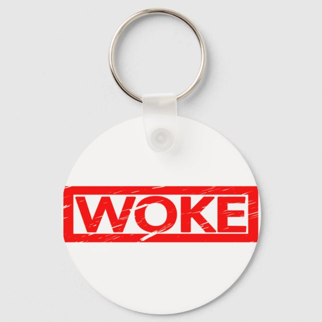 Woke Stamp Keychain (Front)